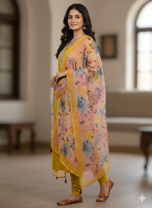 Premium Roman Silk Designer Kurta Set – Where Luxury Meets Comfort