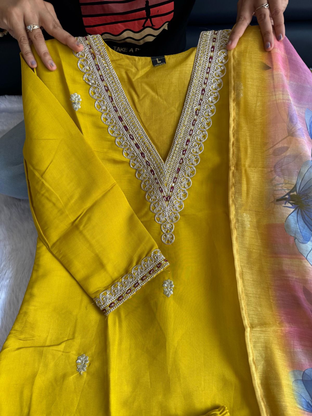 Premium Roman Silk Designer Kurta Set – Where Luxury Meets Comfort