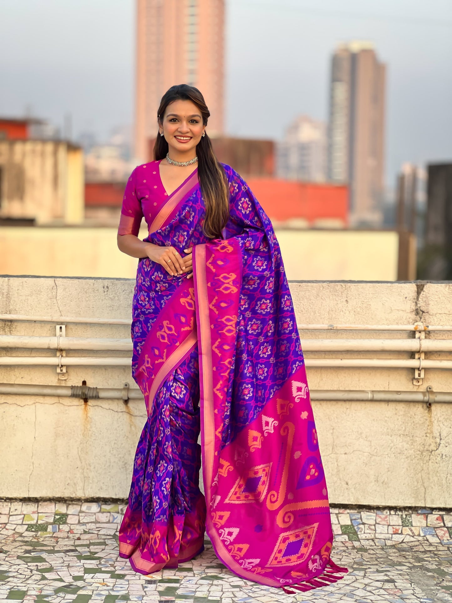 Premium Ikkat Patola Silk Saree Collection