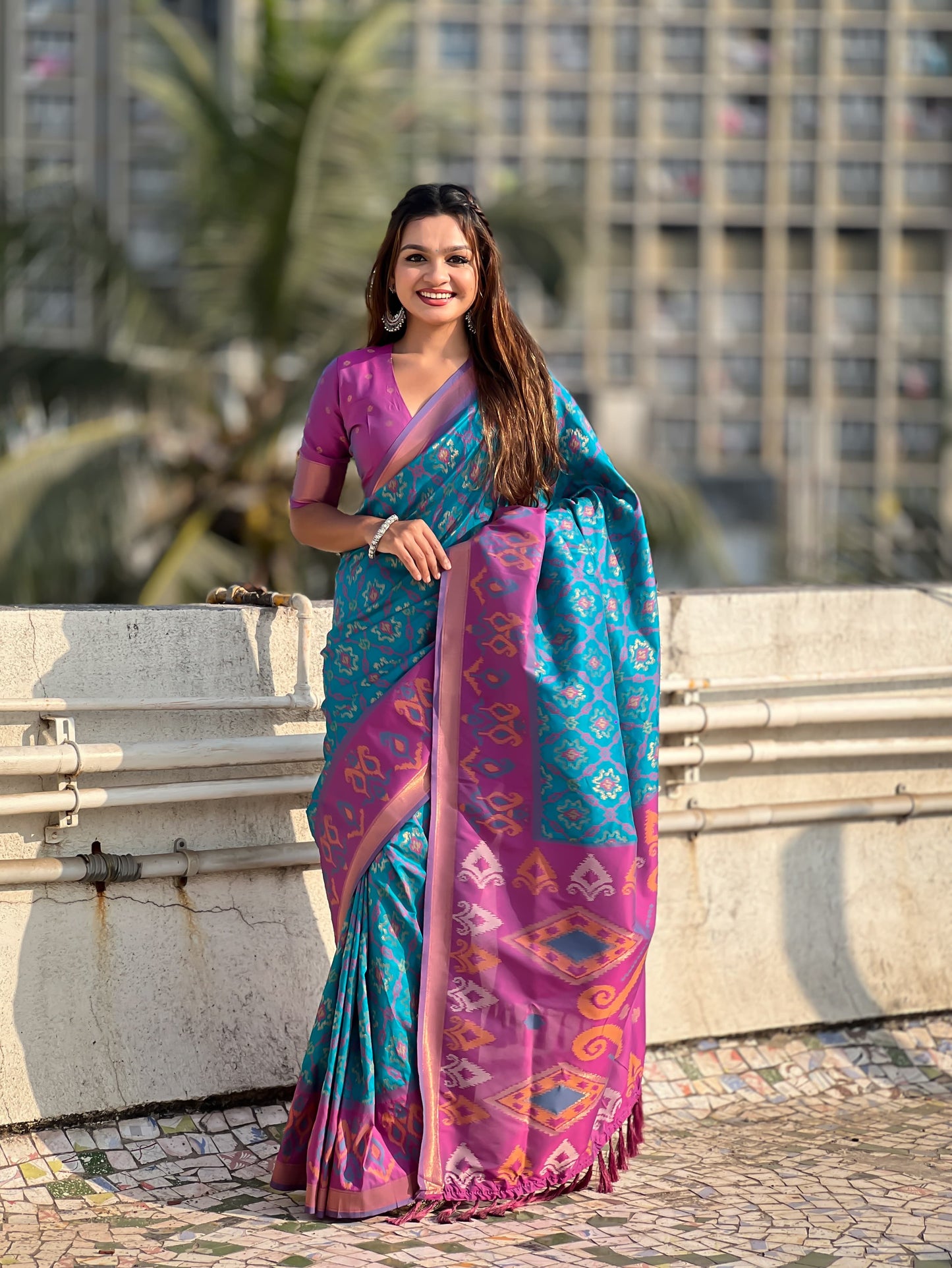 Premium Ikkat Patola Silk Saree Collection