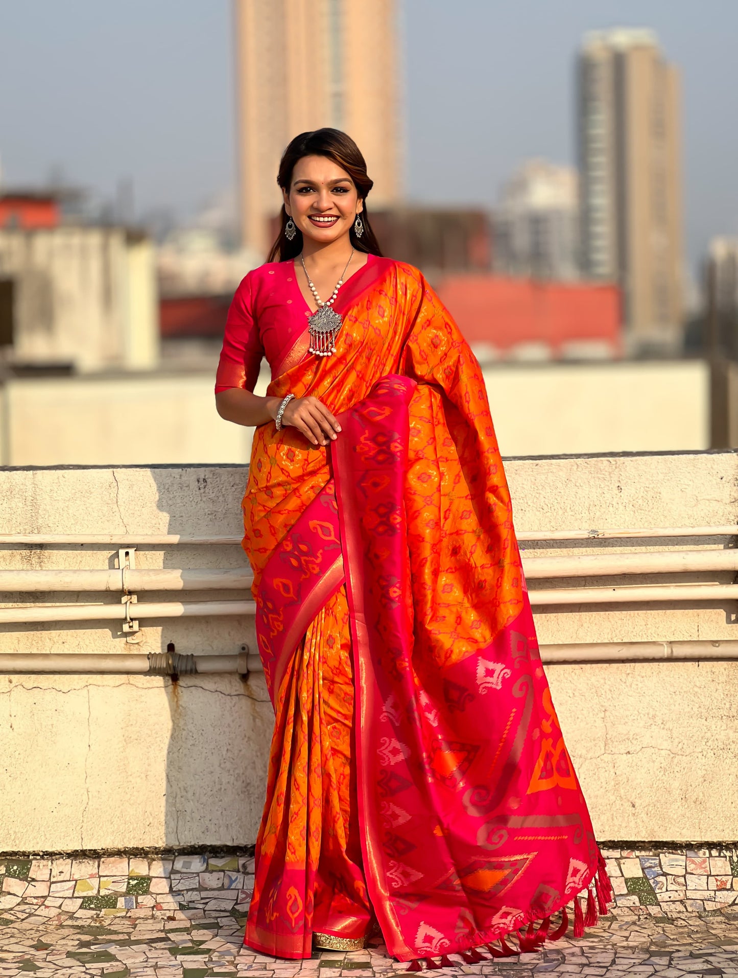 Premium Ikkat Patola Silk Saree Collection