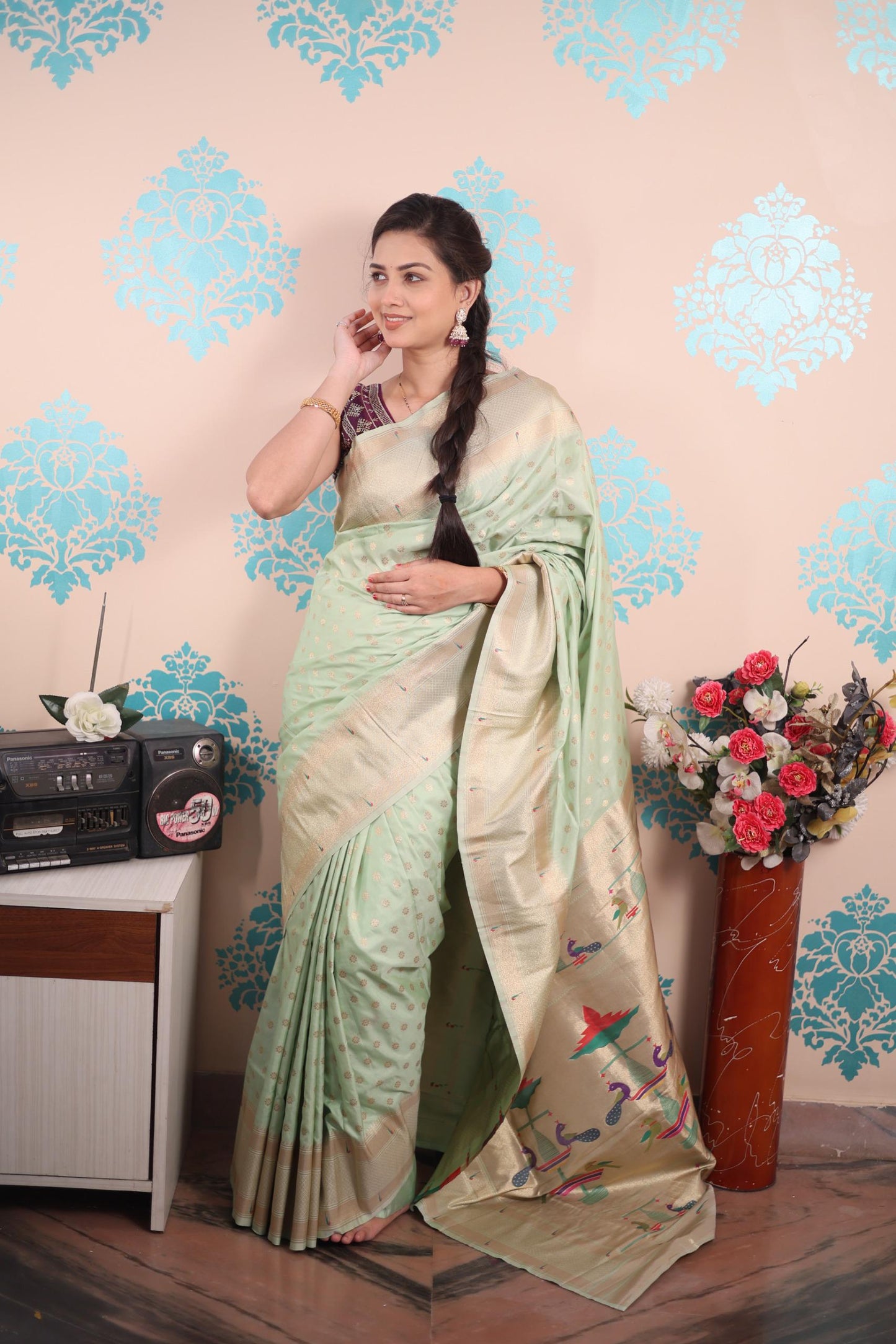 Mayurika Paithani 3 Silk Saree | Pure Zari Meena Work | Heavy Paithani Design | 8 Colors