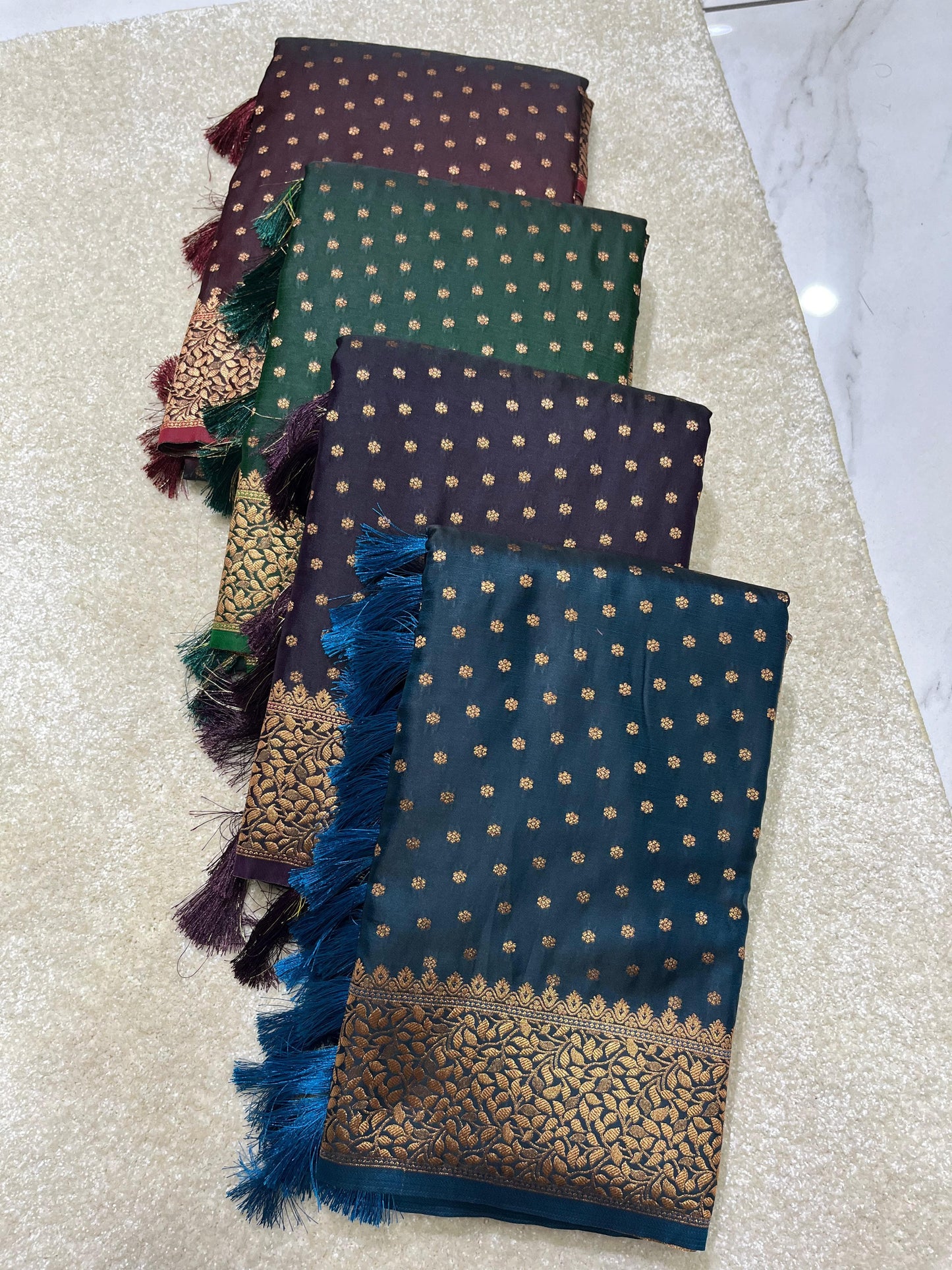 Premium Banarasi Katan Silk Saree with Zari Work | Luxury Festive Wear