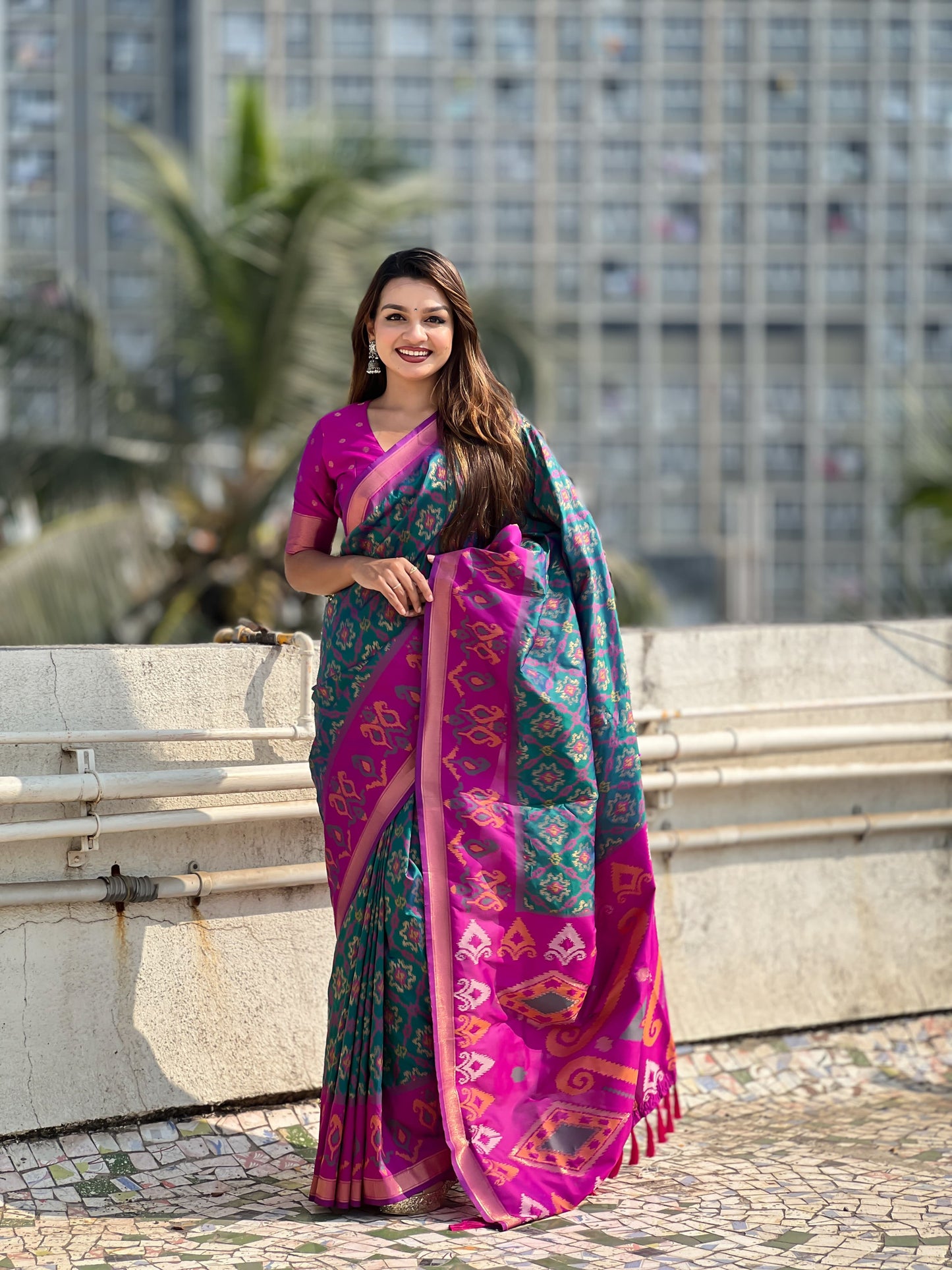 Premium Ikkat Patola Silk Saree Collection