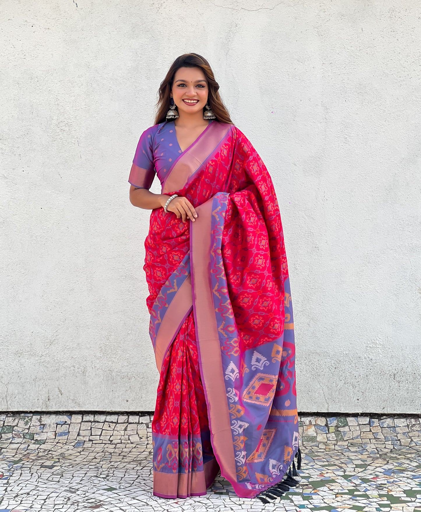 Premium Ikkat Patola Silk Saree Collection