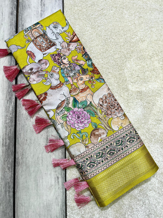 Figure Design South Special | Manipuri Madhubani Silk Saree