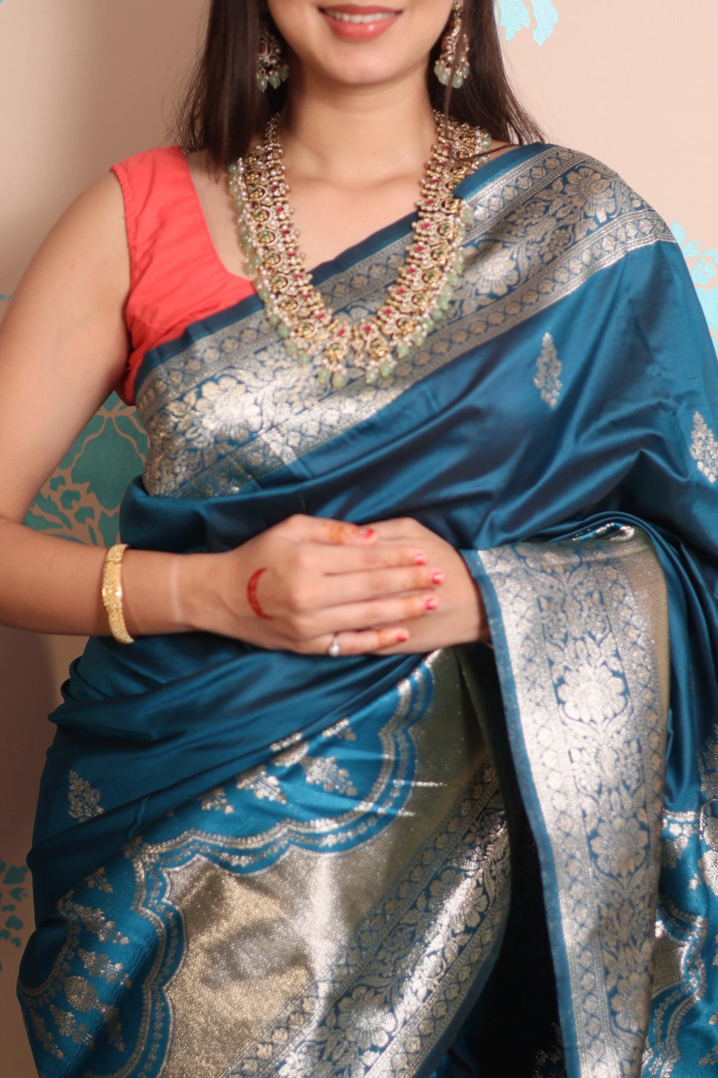Banarasi Silk Saree with Pure Zari Work | Limited Time Sale 🔥