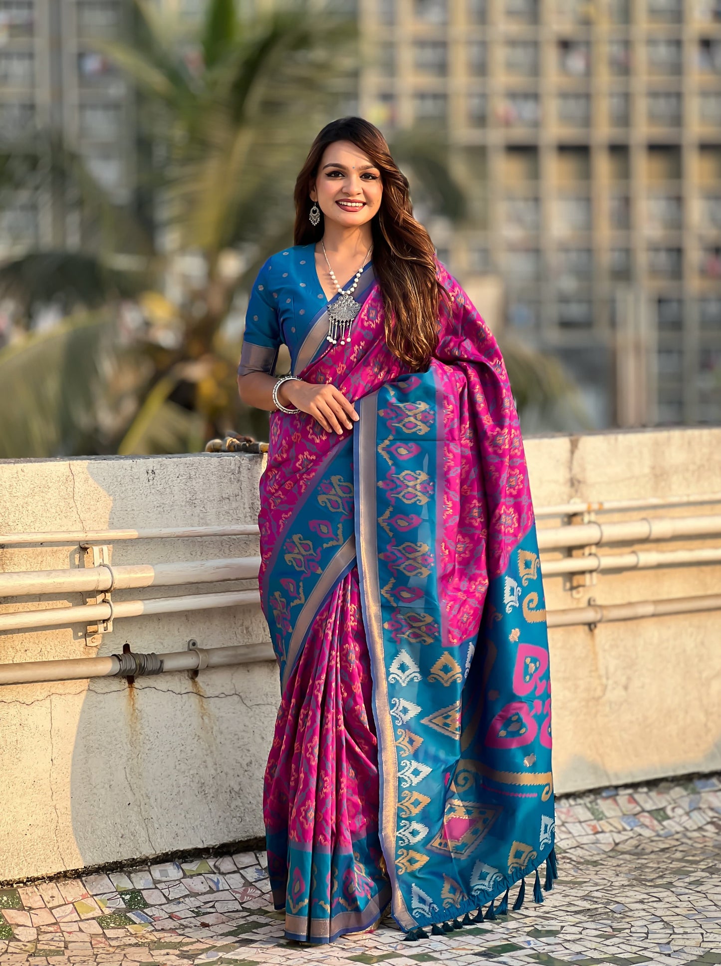 Premium Ikkat Patola Silk Saree Collection