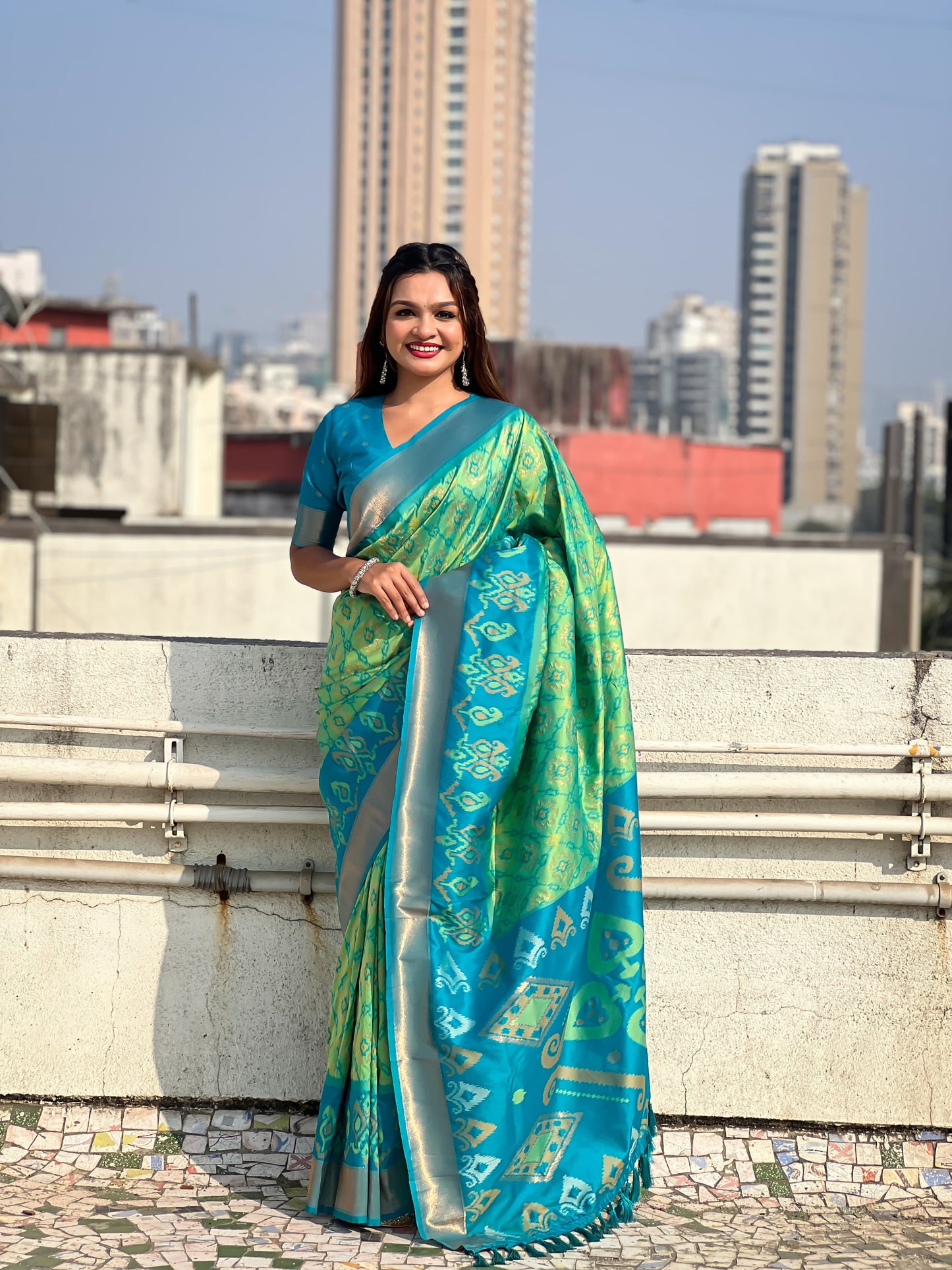 Premium Ikkat Patola Silk Saree Collection