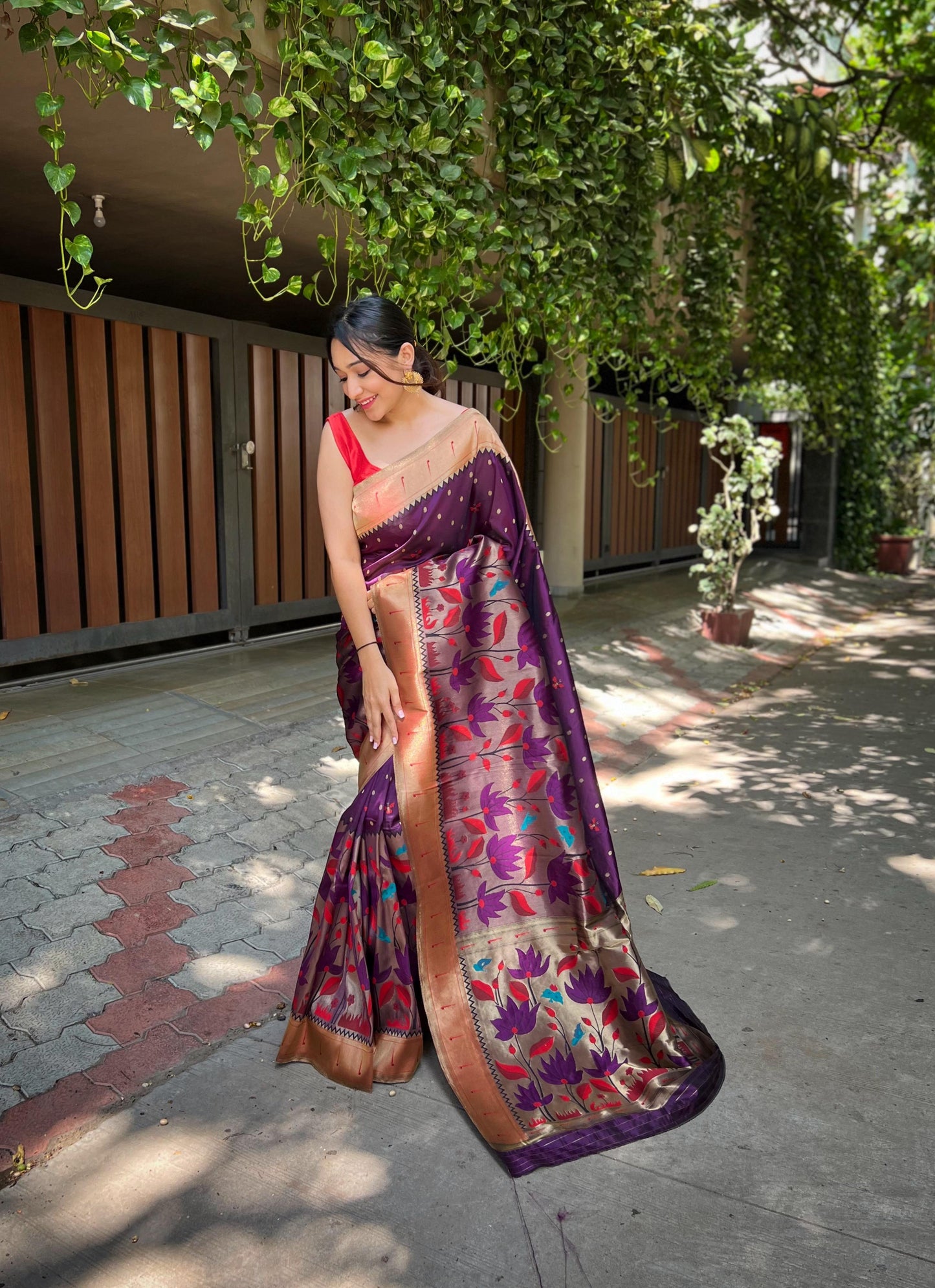 Titli: Exquisite Pure Banarasi Paithani Silk Saree