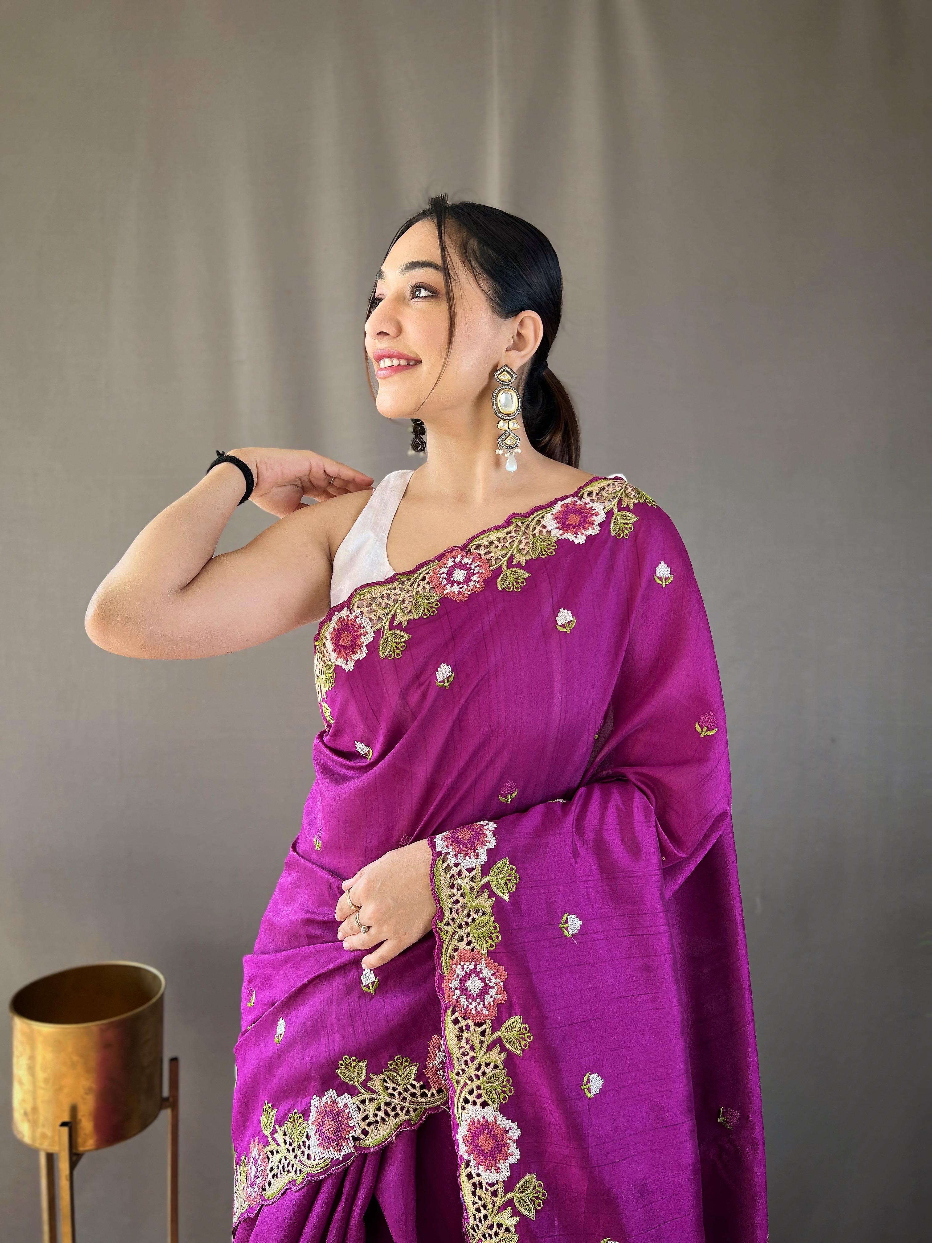 Embroidery Saree